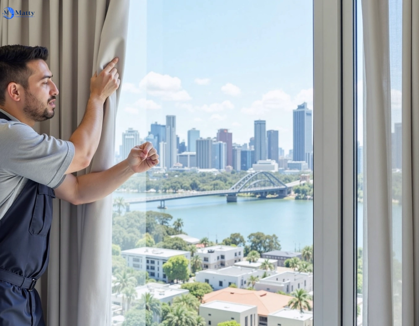 Professional curtain steam cleaning service avalon-beach-nsw QLD by Matty Curtain Cleaning