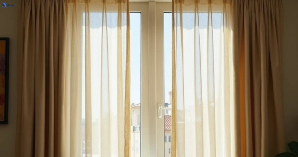 Dusty and dull curtains in avalon-beach-nsw before steam cleaning